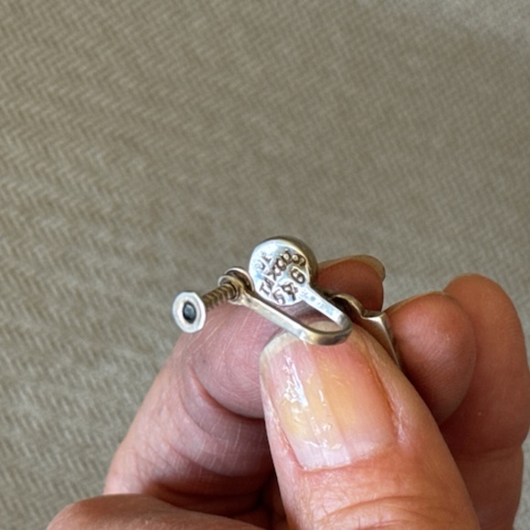 Margot de Taxco Blue Confetti Enamel Sterling Silver Bracelet & earrings - Picture 2 of 13